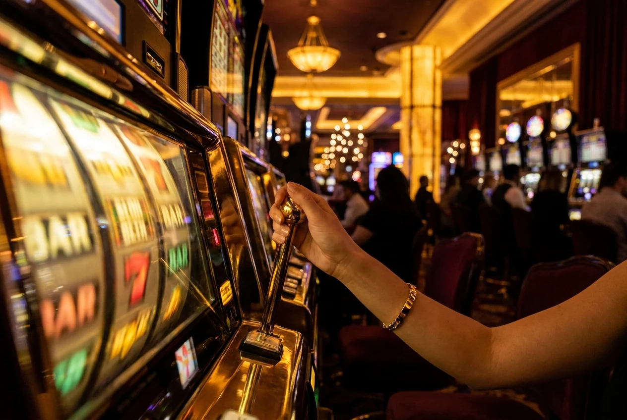 Free spins on a pokie illustration